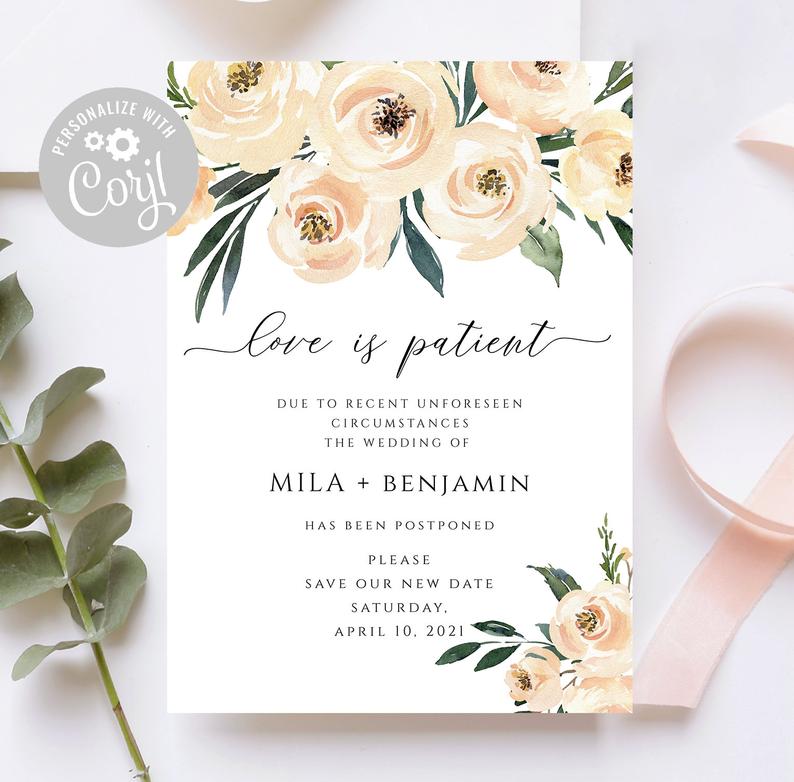 love is patient change the date stationery