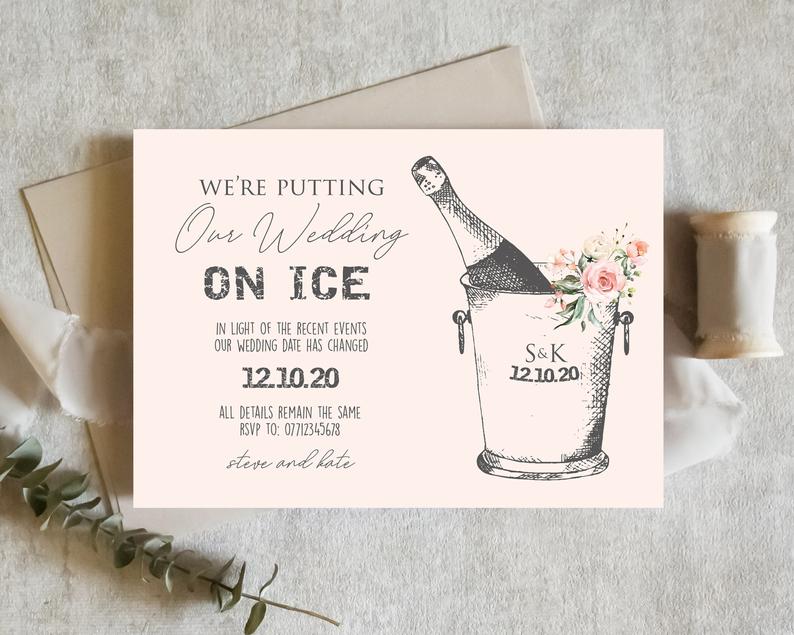 Change the Date Wedding Stationery